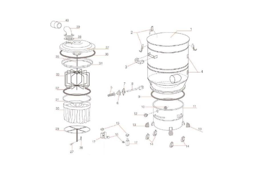 debit depression aspirateur industriel filtration pharaon